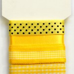 Wstążki dekoracyjne - komplet żółty